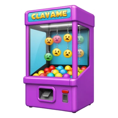 Claw machine arcade game sticker