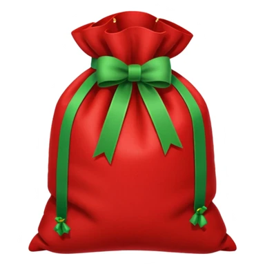 red xmas sack sticker