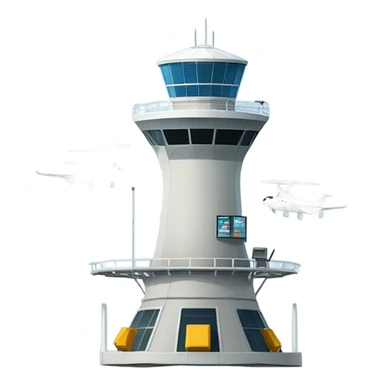 air traffic control tower sticker