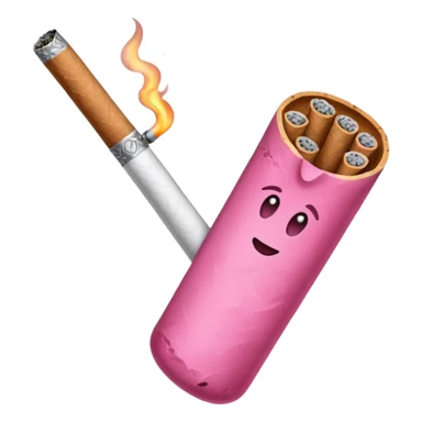 Pink blunt sticker