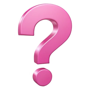 pink question  sticker