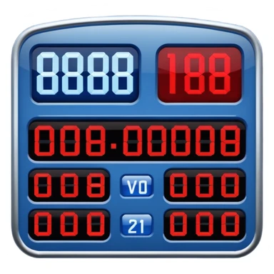 american football score board blue (#00A3E0) and red (#F9423A) sticker