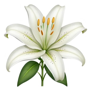 Hazme la flor Azucena en emoji sticker