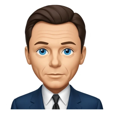 Frank Sinatra with blue eyes sticker