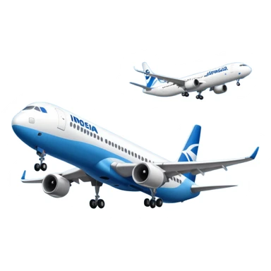 Indonesia airlines take off in airport sticker