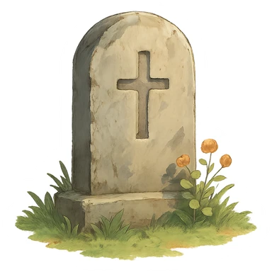 ghibli style grave sticker