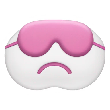 Pink sleep mask sticker