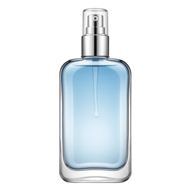 elegant cologne bottle with spray top sticker