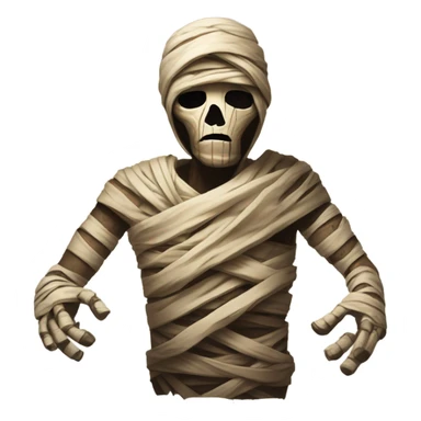 Mummy escaping tomb sticker