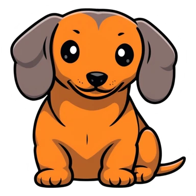 cute dachshund sticker