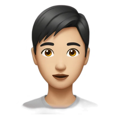 Sultry asian sticker