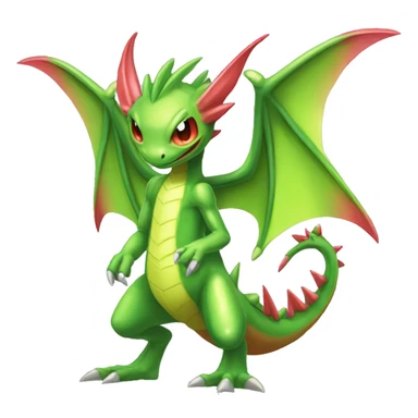 Full body sharp edgy shiny punk colorful Fairy-Flygon-Scyther-grovyle sticker