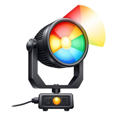 stage lights shining brightly sticker