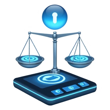 The internet on a scale sticker