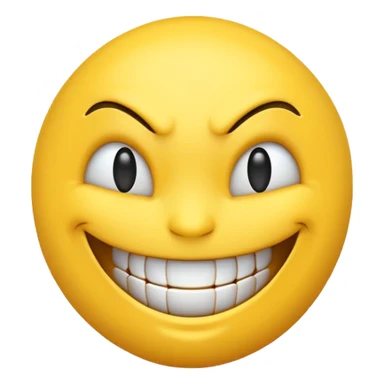 Evil grin emoji  sticker