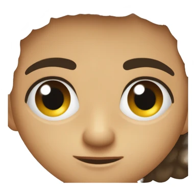 Chico moderno ojos marrones pelo corto negro sticker