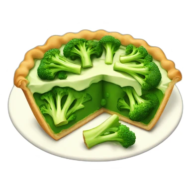 Tasty broccoli pie sticker