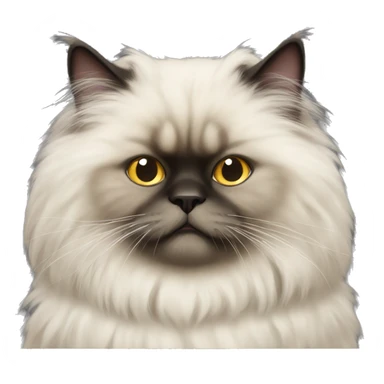 himalayan fluffy cat  sticker