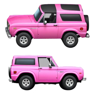Pink ford bronco sticker