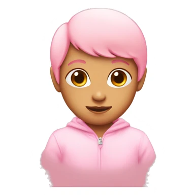 Baby pink heart emoji sticker