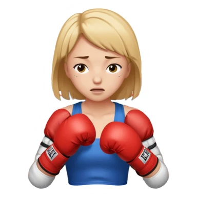 Turtle knocking girl unconscious in boxing sticker