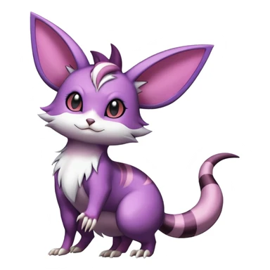Shiny Furret-Espeon-Noibat-Noivern-Hybrid (Full body) sticker