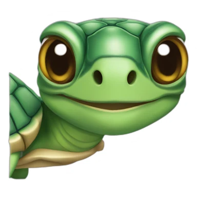 Tortue visage épé sticker