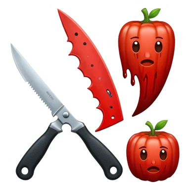 Emotionen mit Messer sticker