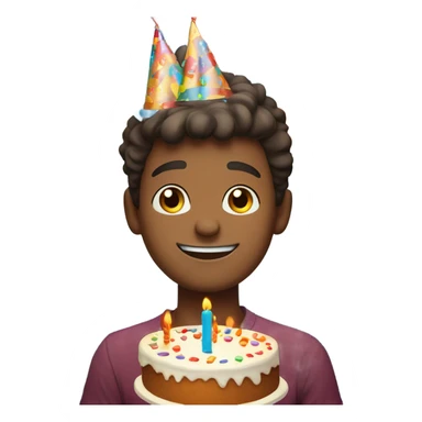 A handsome boy birthday  sticker