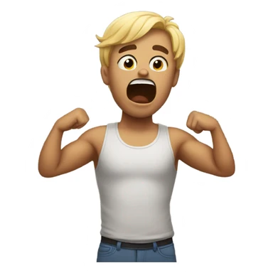 Trying to calm down sticker