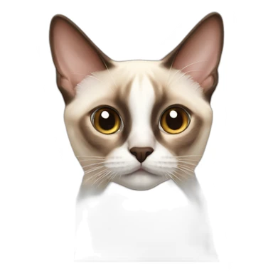 white red point siamese sticker