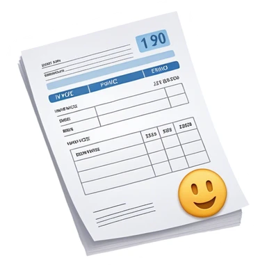 invoice paper sticker