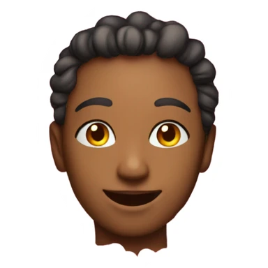 Face in love, with pink hearts sticker