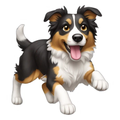 agility Aussie dog sticker