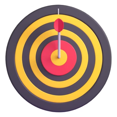 dart target bullseye sticker