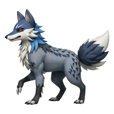Fionbri-Vernid-Trico-Nargacuga-Wolf-Link-Silvally-fusion, full body sticker