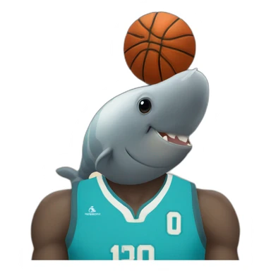 narwhal basketball player sticker