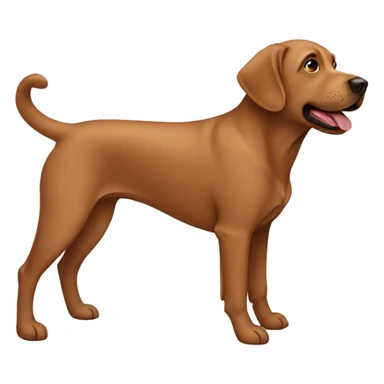 brown labrador sticker