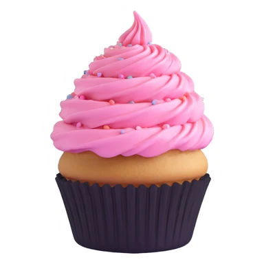 cupcake with pink icing sticker