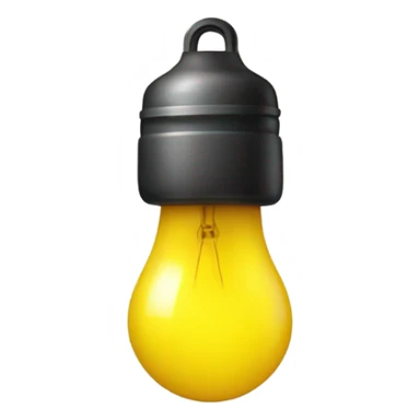A yellow bulb serious sticker