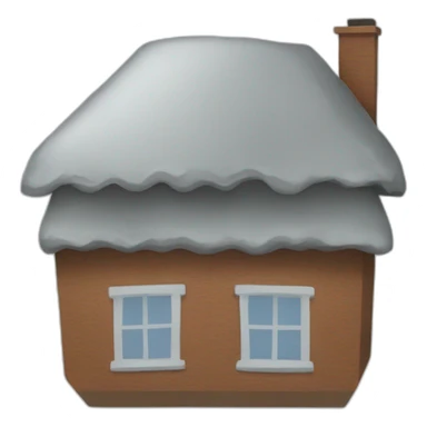 Inverted house sticker