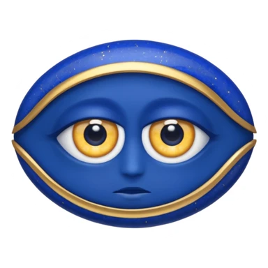 lapis lazuli with eyes c sticker