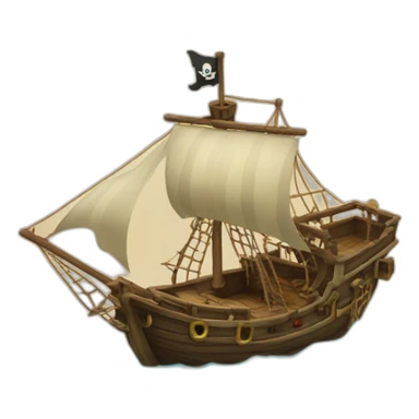 pirate-boat sticker