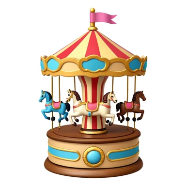 toy Carousel Music Box sticker