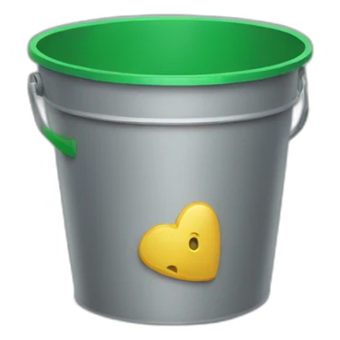 Full waste bucket  sticker