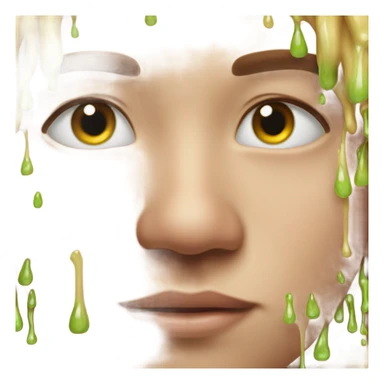 Snot pouring out of nose sticker