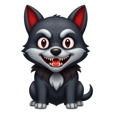 vampire dog sticker