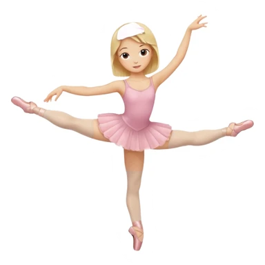 Blond Girl doing Ballett sticker