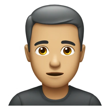 Sad with middle  sticker