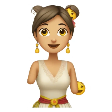 Women in the feria  sticker